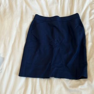JCrew navy pencil skirt size 4